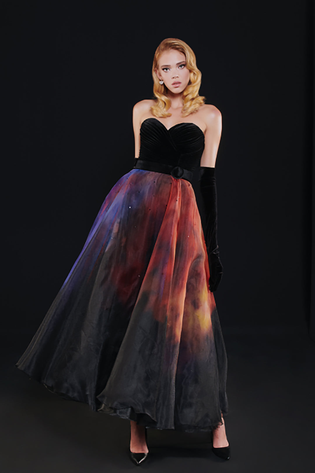 Velvet Heart Dress with Corsets Multicolor / US 16 Velvet Heart Dress with Corsets Multicolor / US 16