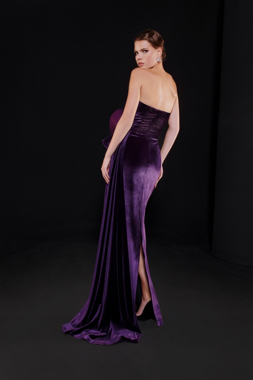 Velvet Mermaid Dress with Corset