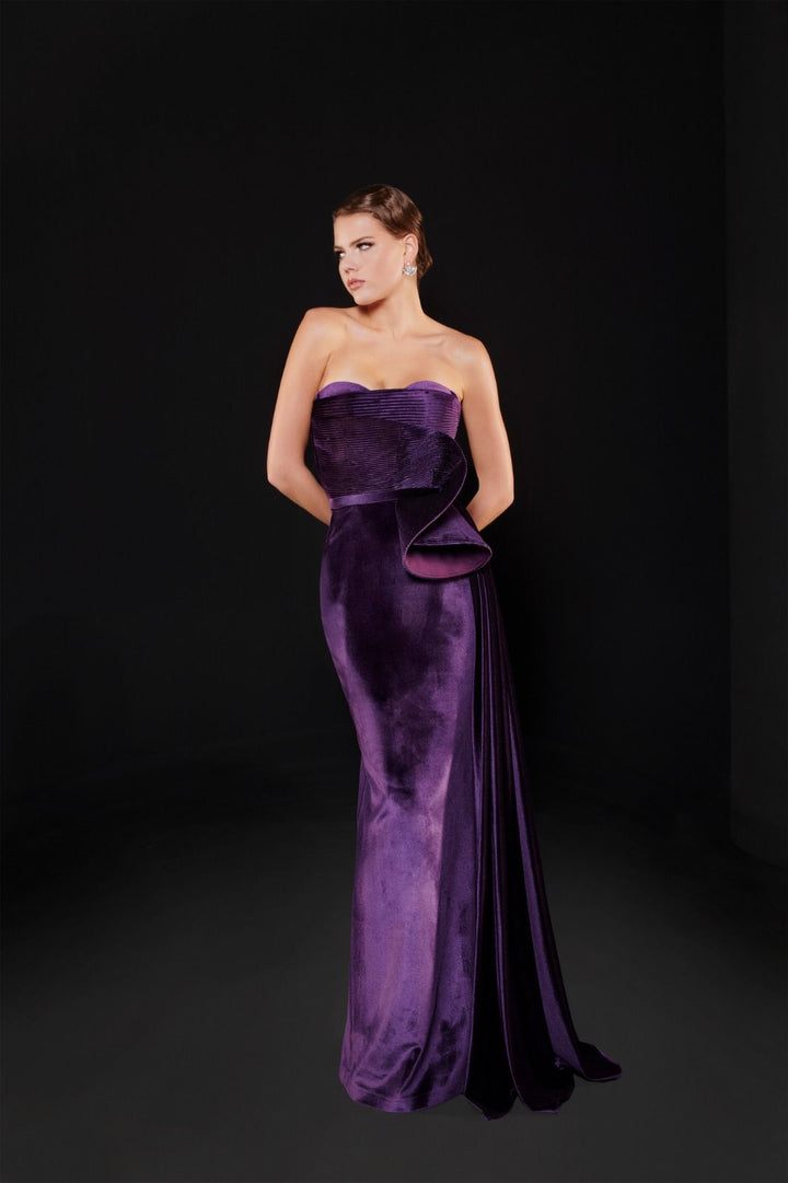 Velvet Mermaid Dress with Corset