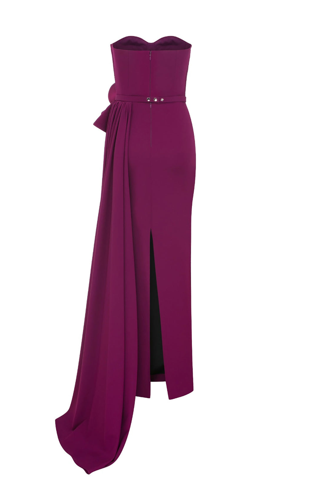 Crepe Strapless Mermaid Dress with Corset