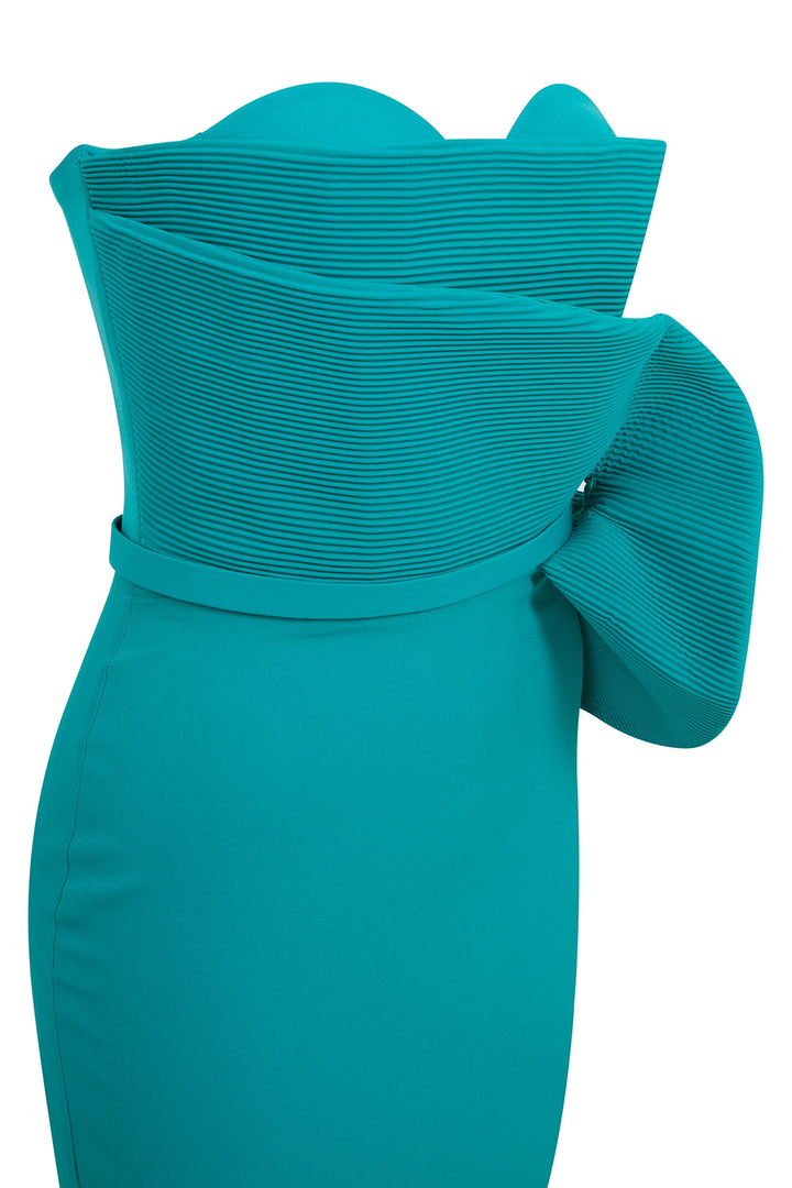 Crepe Strapless Mermaid Dress with Corset