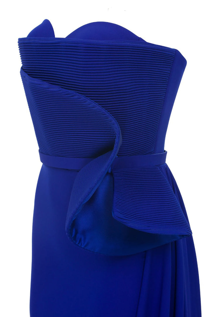 Crepe Strapless Mermaid Dress with Corset