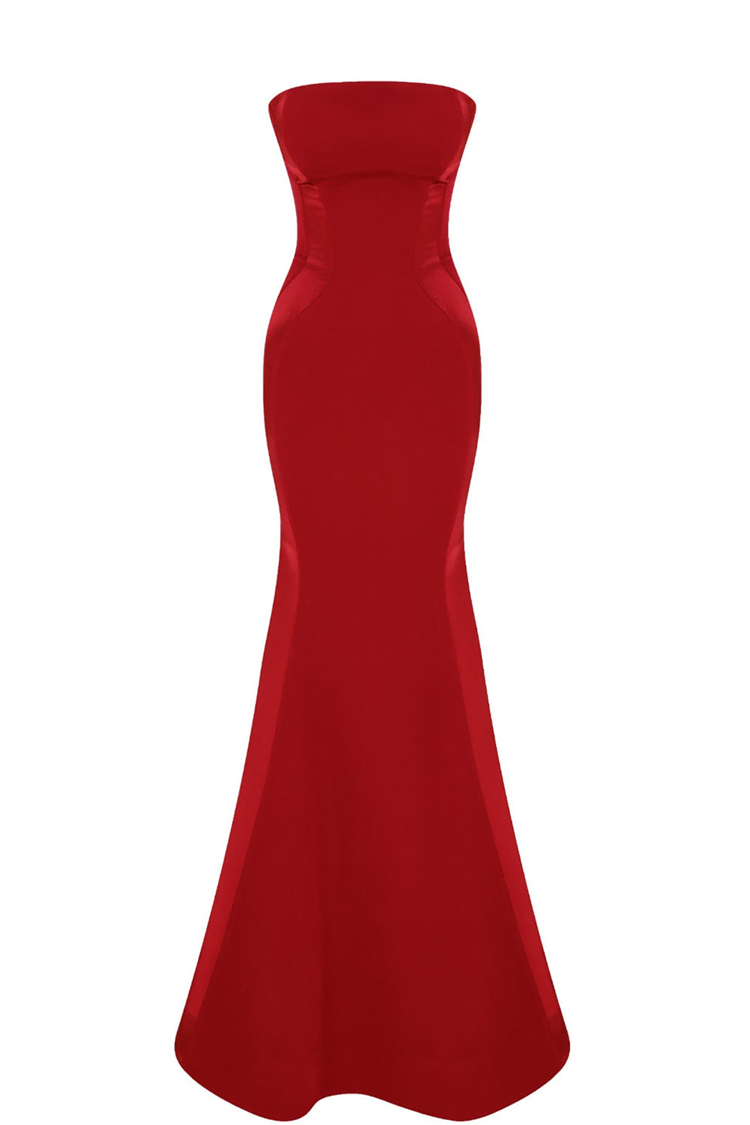 Crepe-Silk Strapless Mermaid Dress with Tail