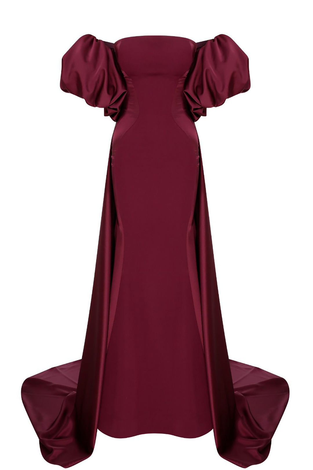 Crepe-Silk Strapless Mermaid Dress with Tail