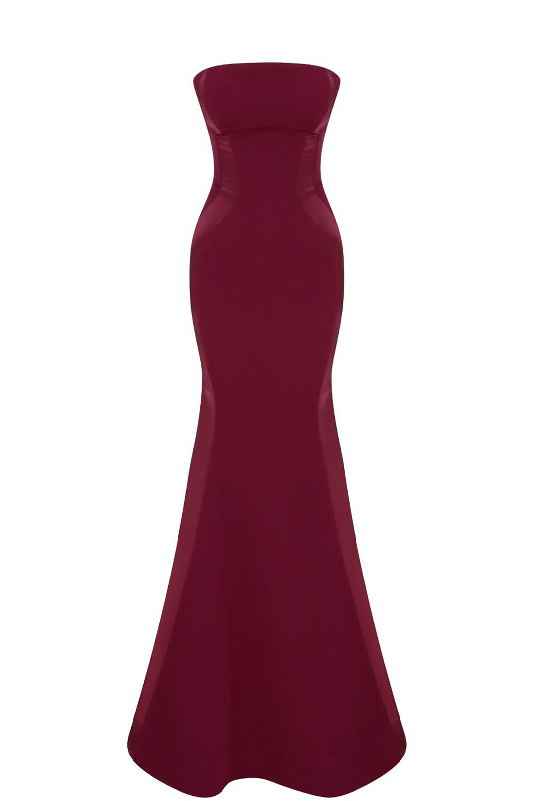 Crepe-Silk Strapless Mermaid Dress with Tail