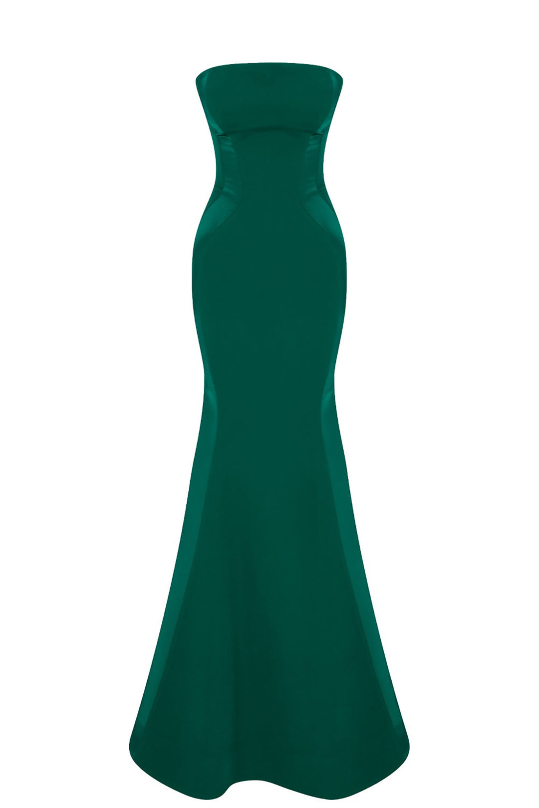 Crepe-Silk Strapless Mermaid Dress with Tail