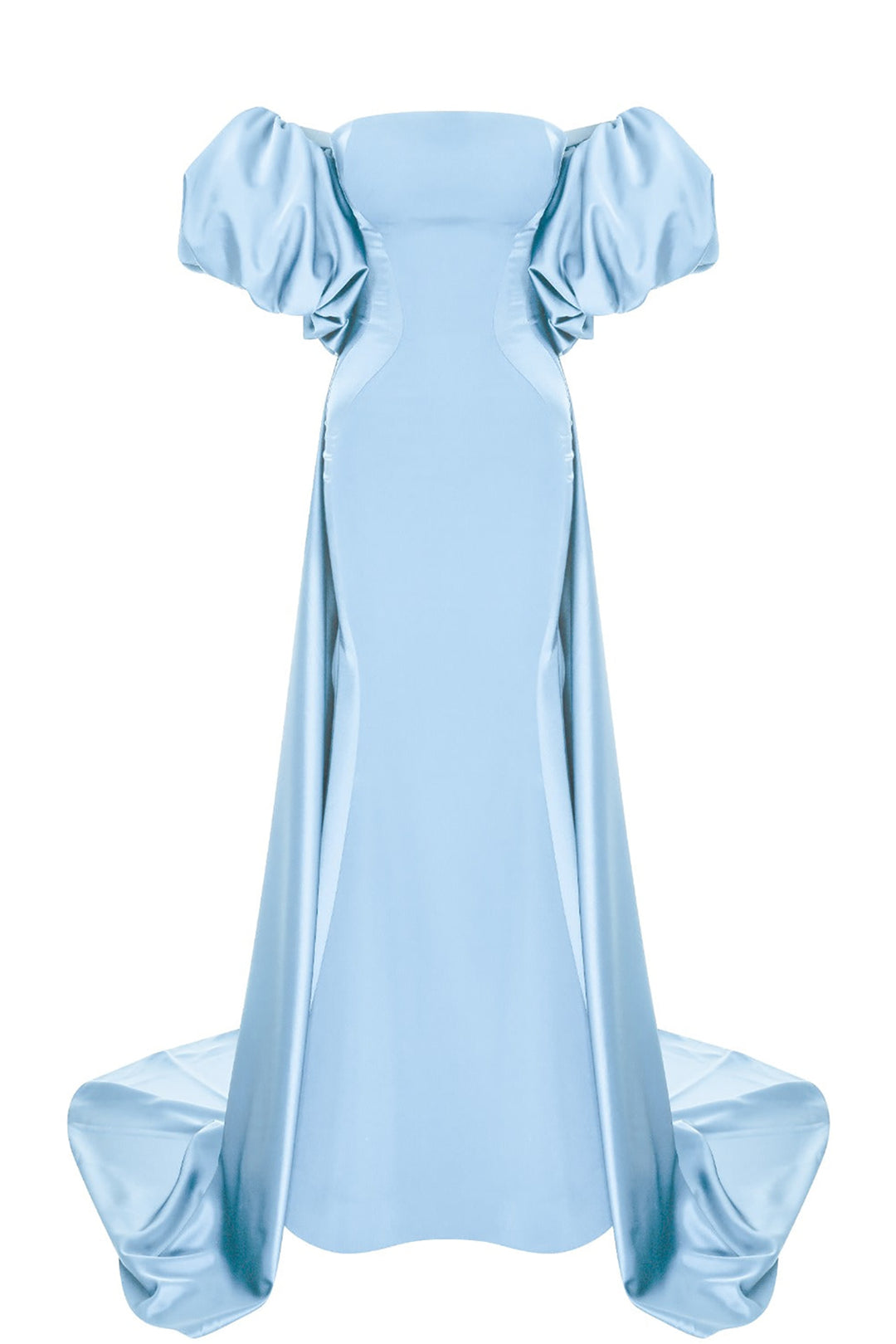 Crepe-Silk Strapless Mermaid Dress with Tail