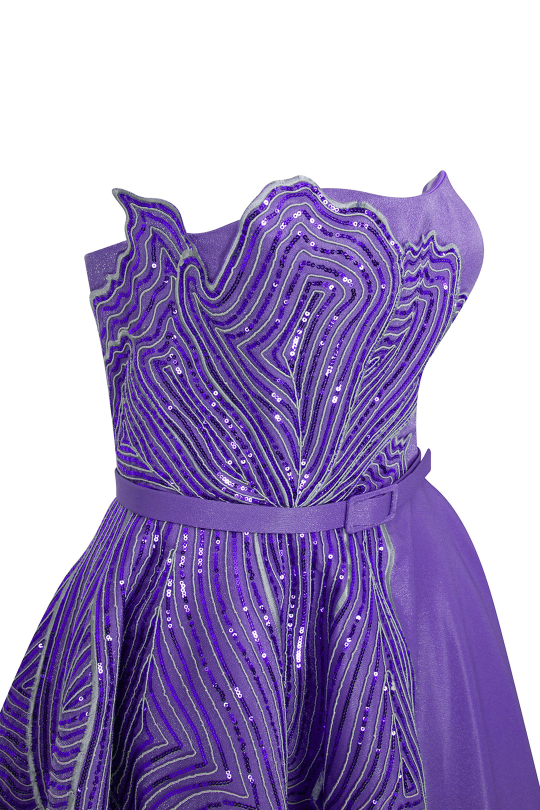 Tall Sequin A-Line Evening Dress