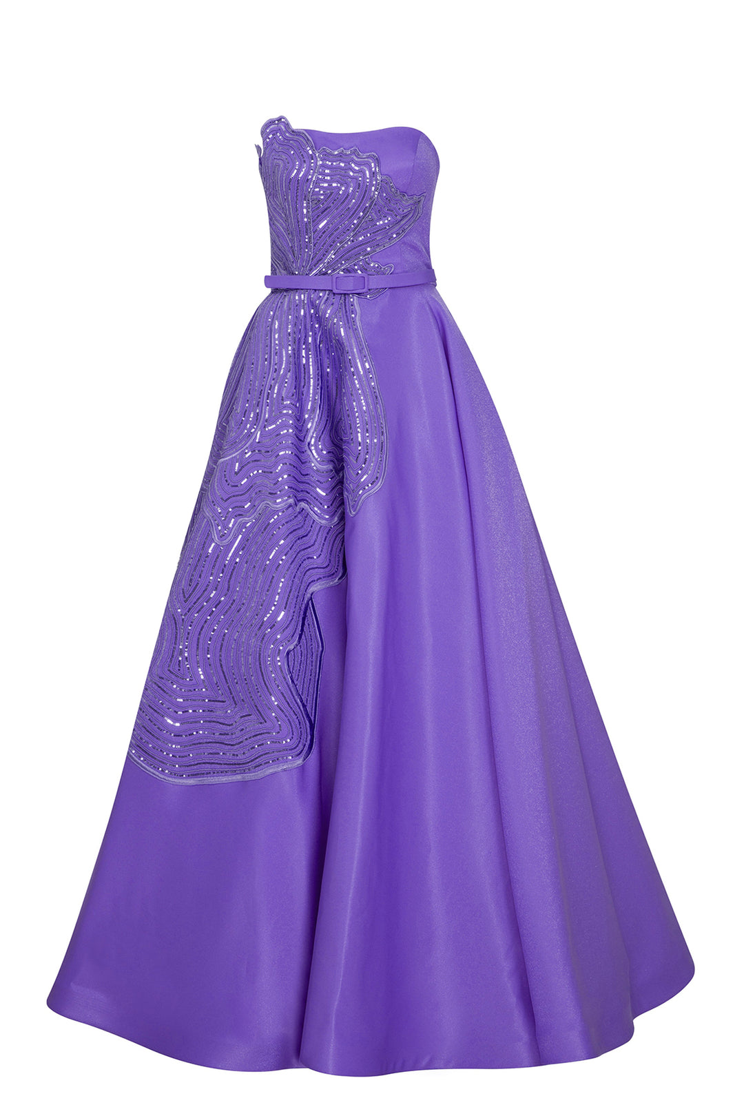 Tall Sequin A-Line Evening Dress