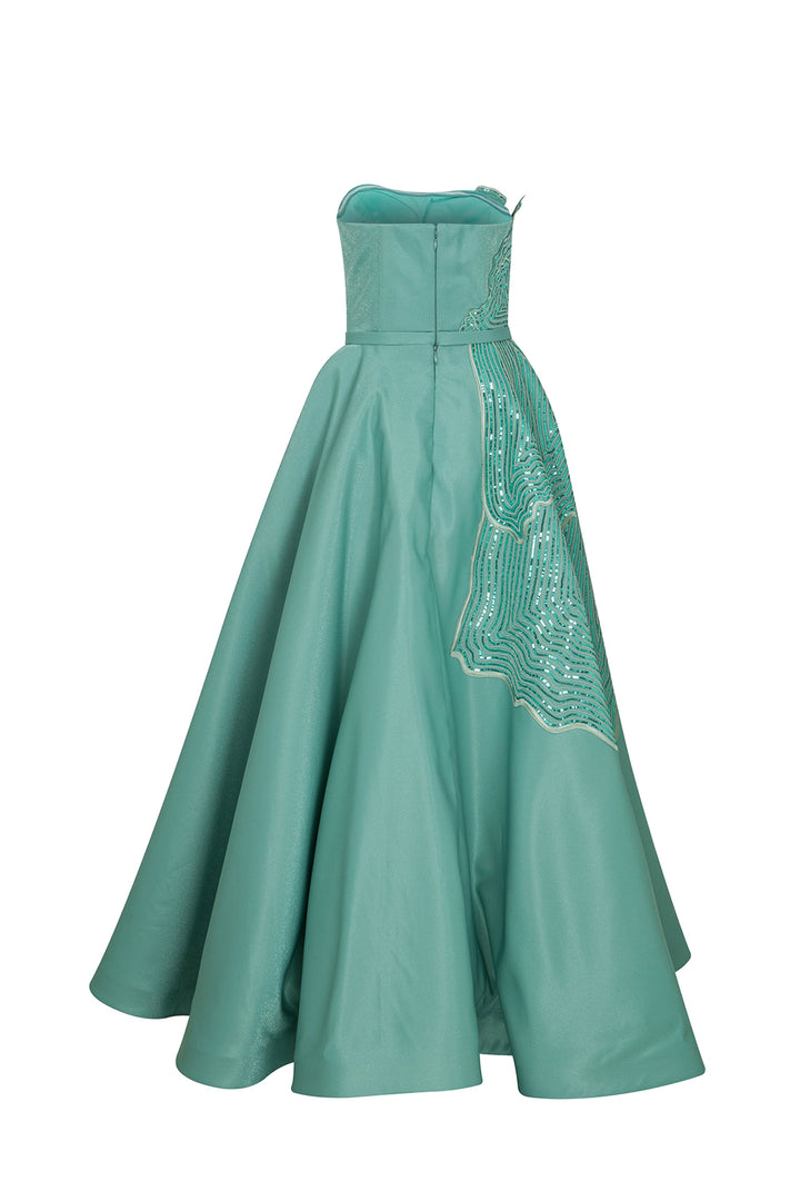 Tall Sequin A-Line Evening Dress