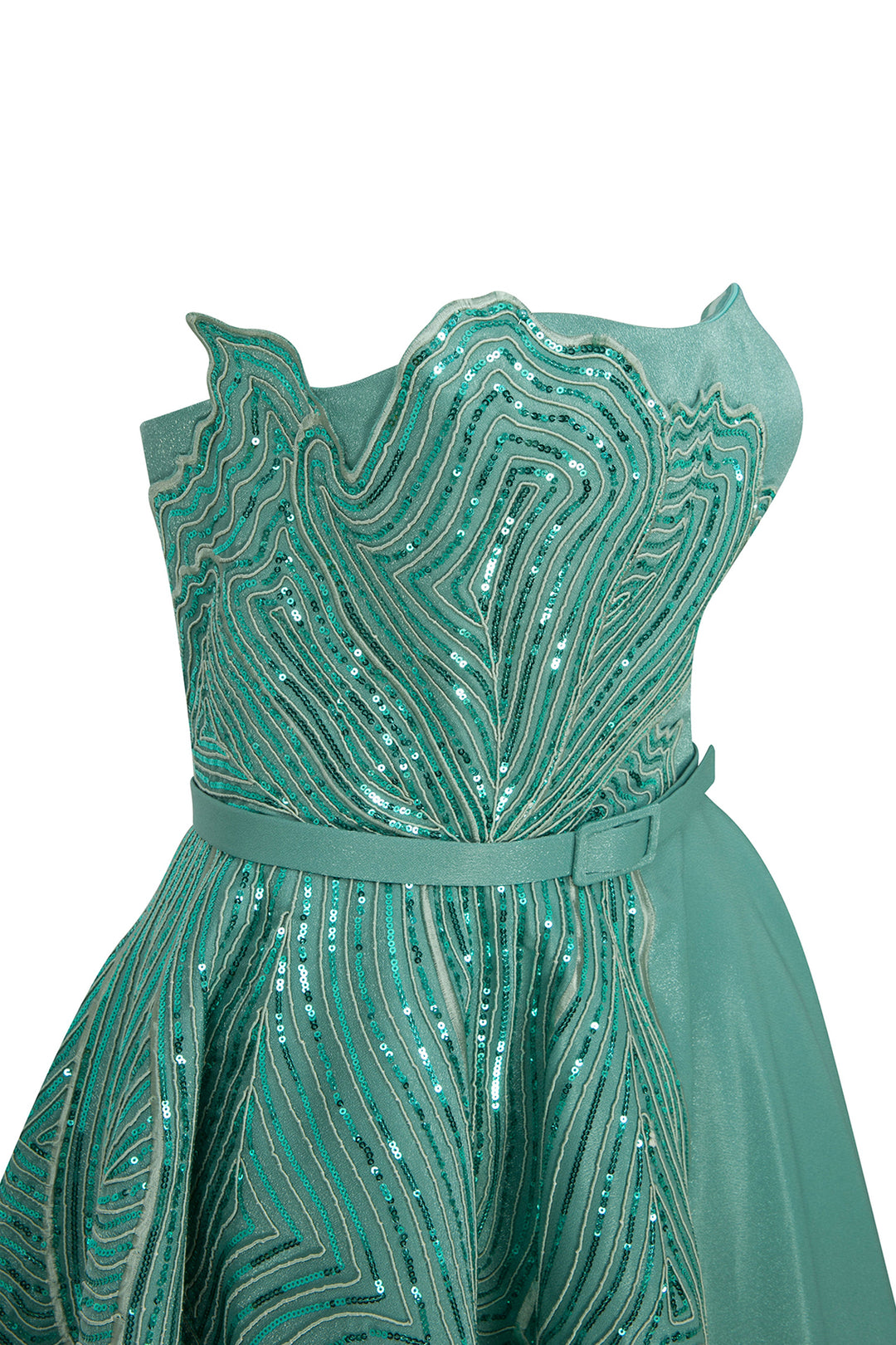 Tall Sequin A-Line Evening Dress