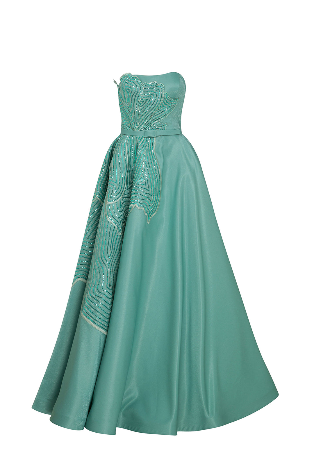 Tall Sequin A-Line Evening Dress