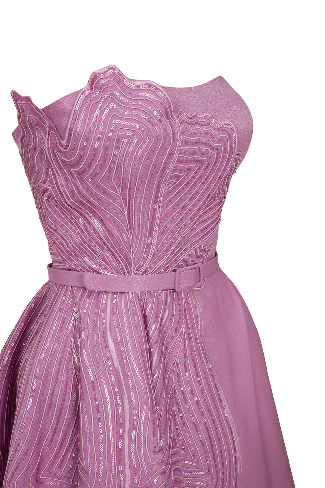Tall Sequin A-Line Evening Dress Pink / US 14 Tall Sequin A-Line Evening Dress Pink / US 14