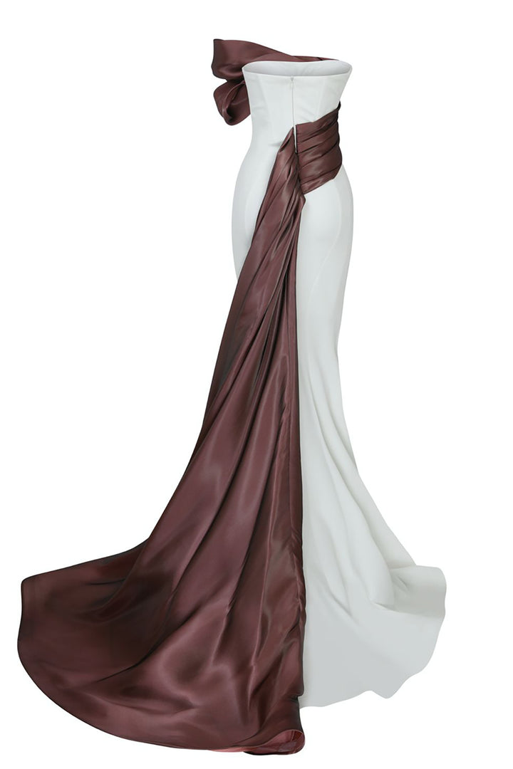 Organza Dress with Mermaid Silhouette