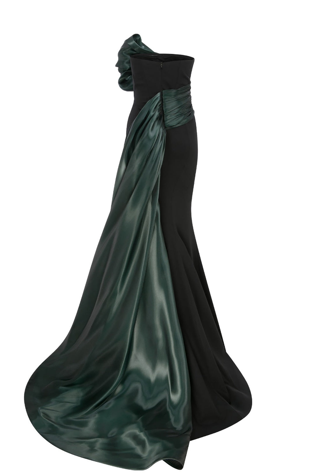 Organza Dress with Mermaid Silhouette