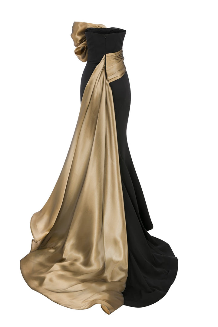 Organza Dress with Mermaid Silhouette