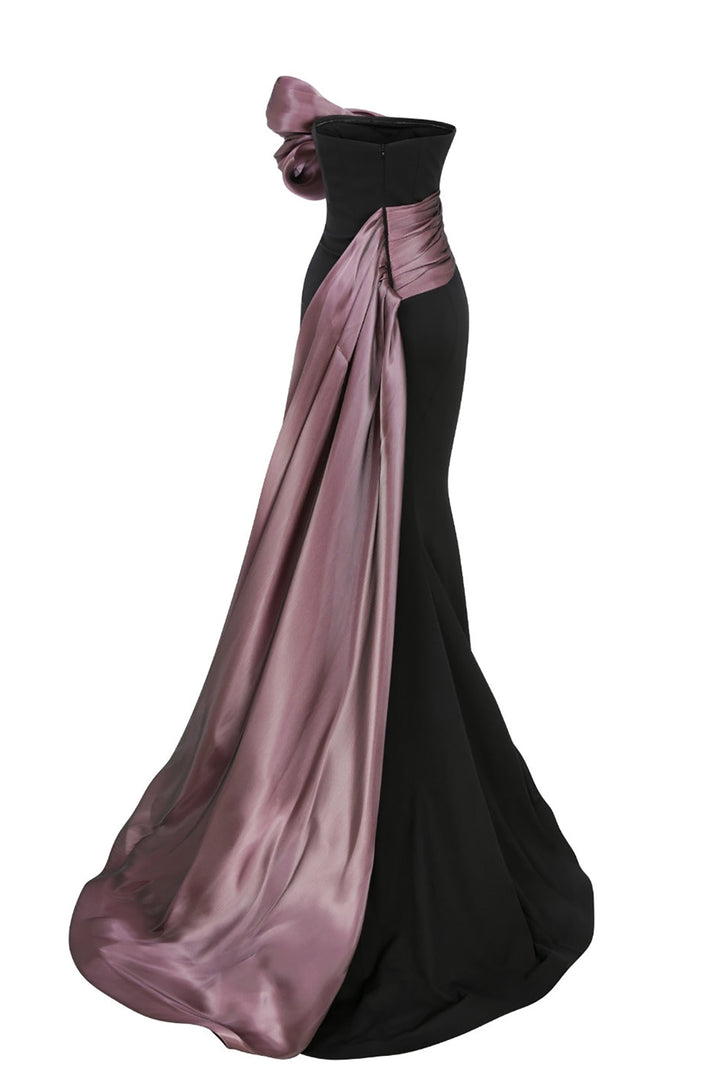 Organza Dress with Mermaid Silhouette