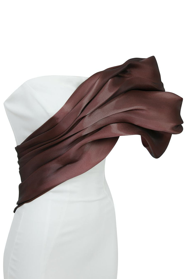 Organza Dress with Mermaid Silhouette