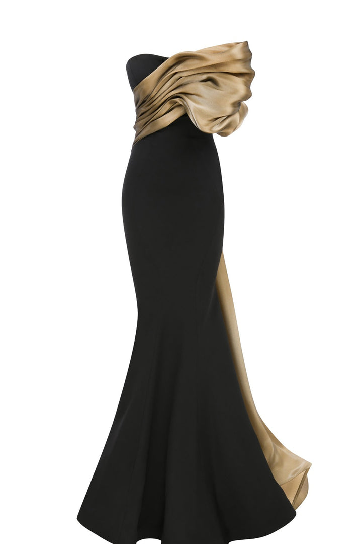 Organza Dress with Mermaid Silhouette