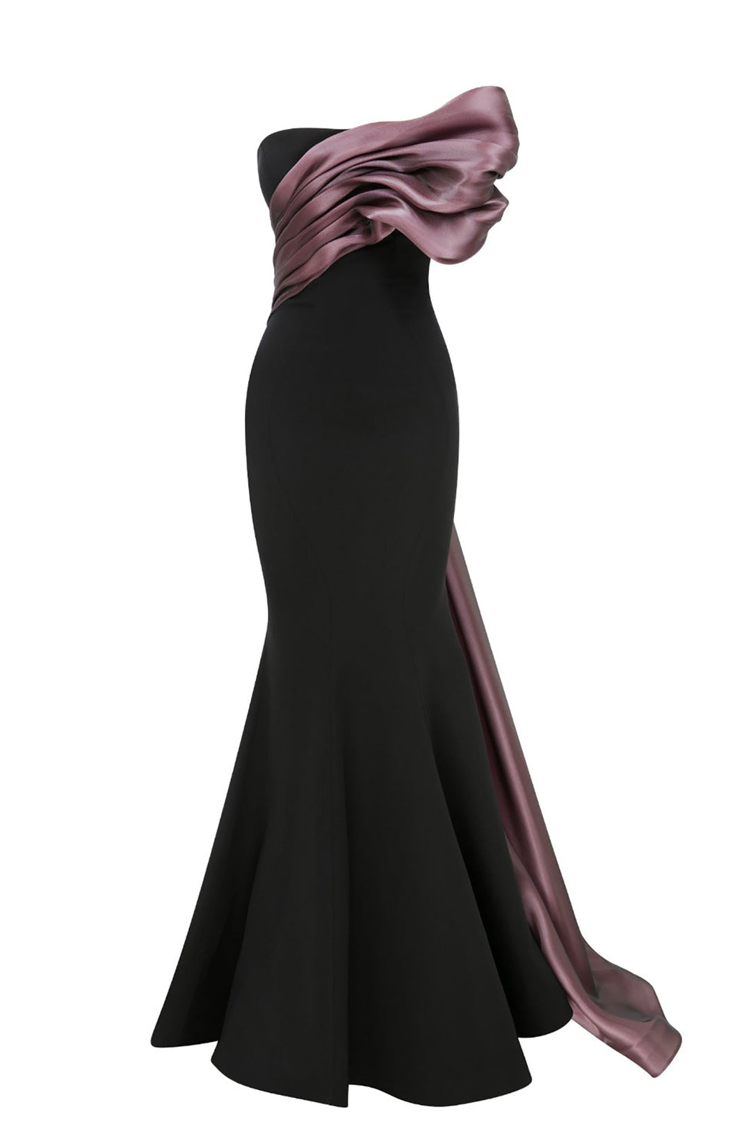 Organza Dress with Mermaid Silhouette