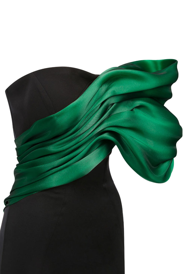 Organza Dress with Mermaid Silhouette