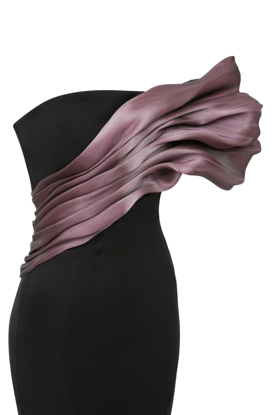 Organza Dress with Mermaid Silhouette