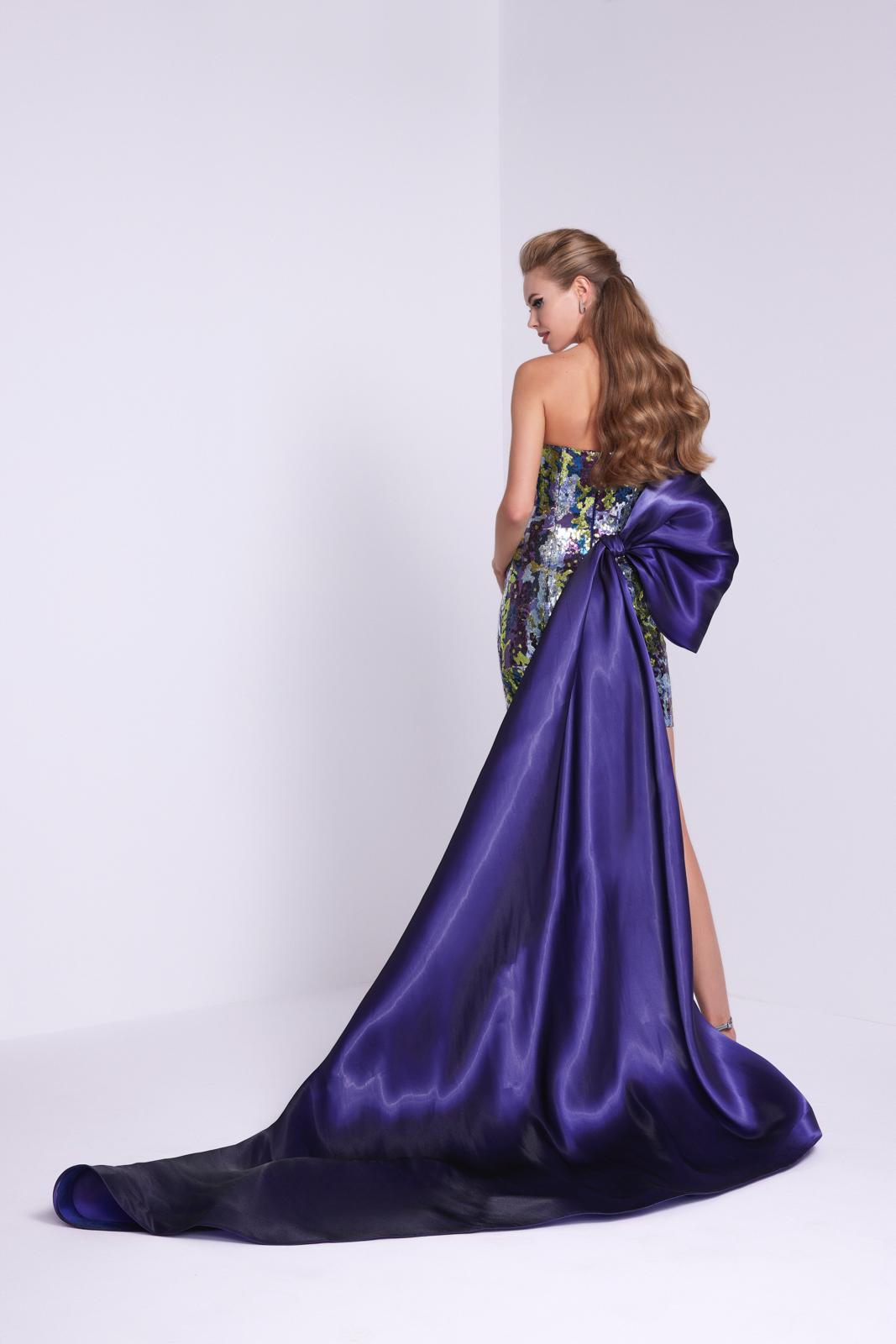 Payet And Metallic Organza Embroidered