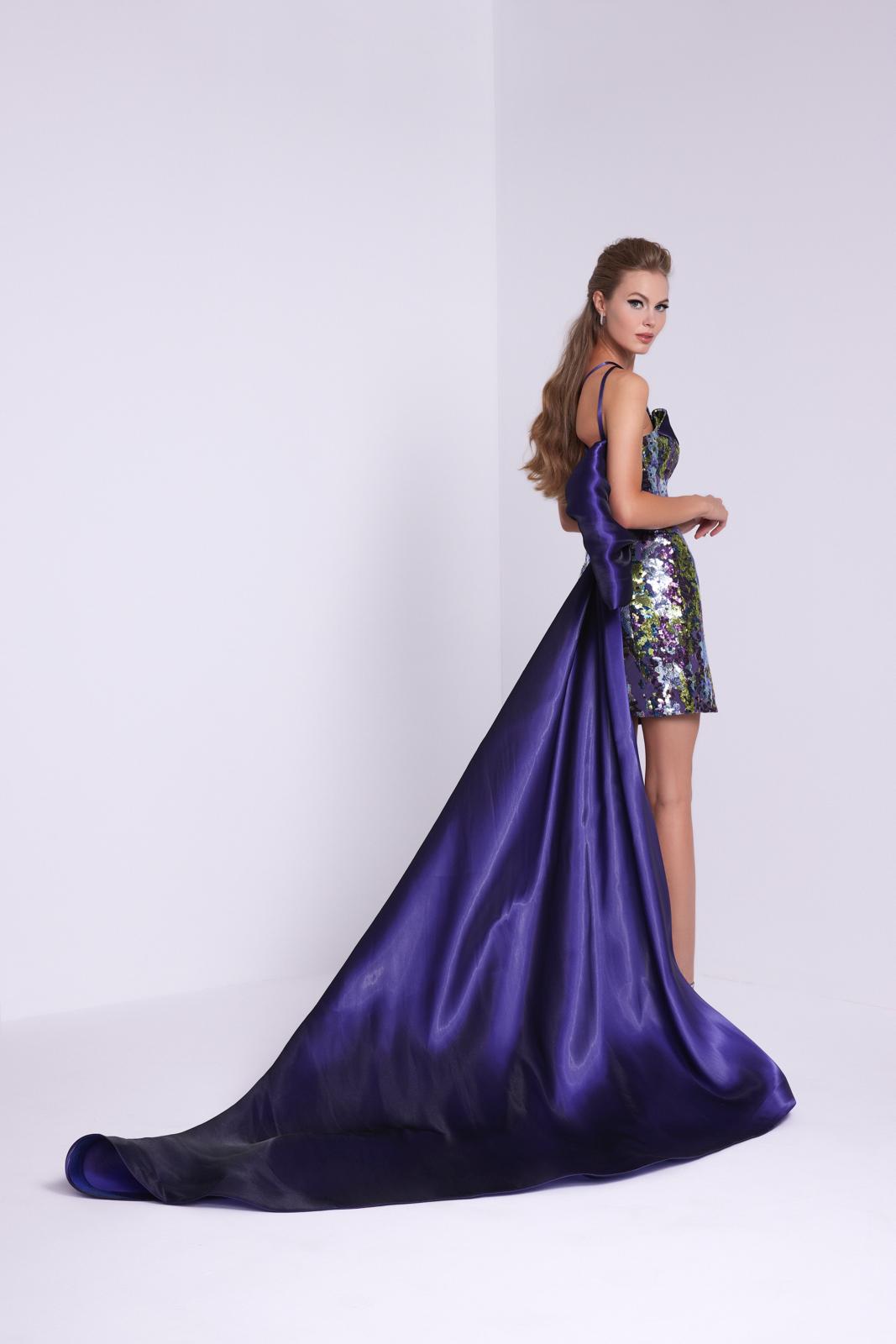 Payet And Metallic Organza Embroidered