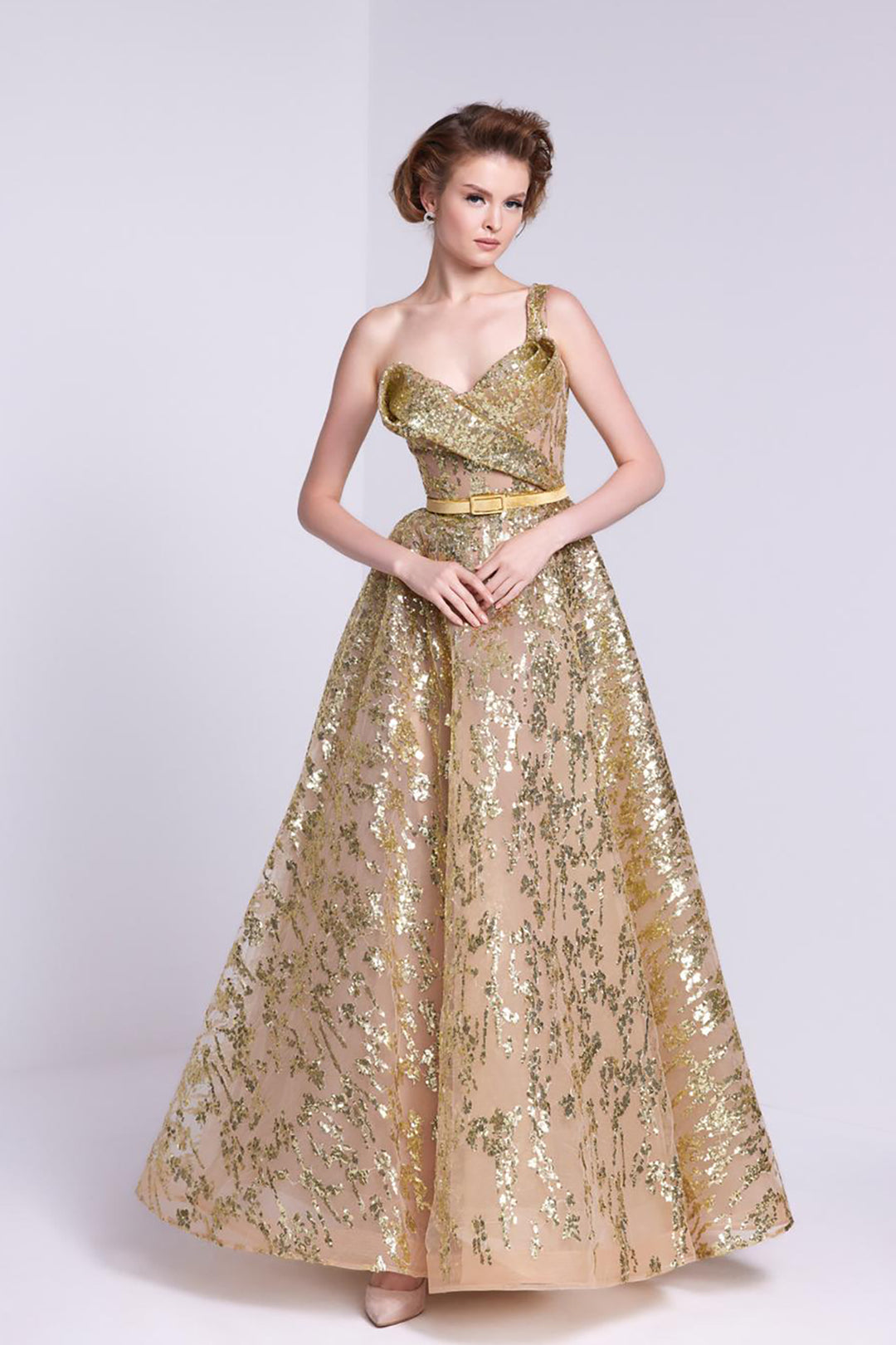 Payet Dress Asymmetrical Embroidered