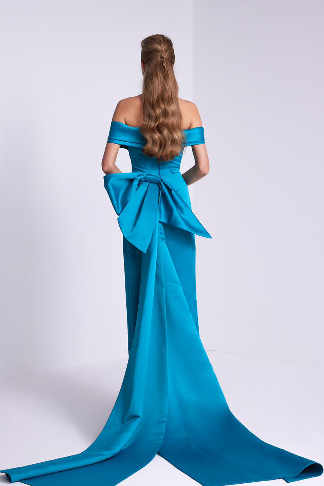 Satin Straps Bust Draped Dress