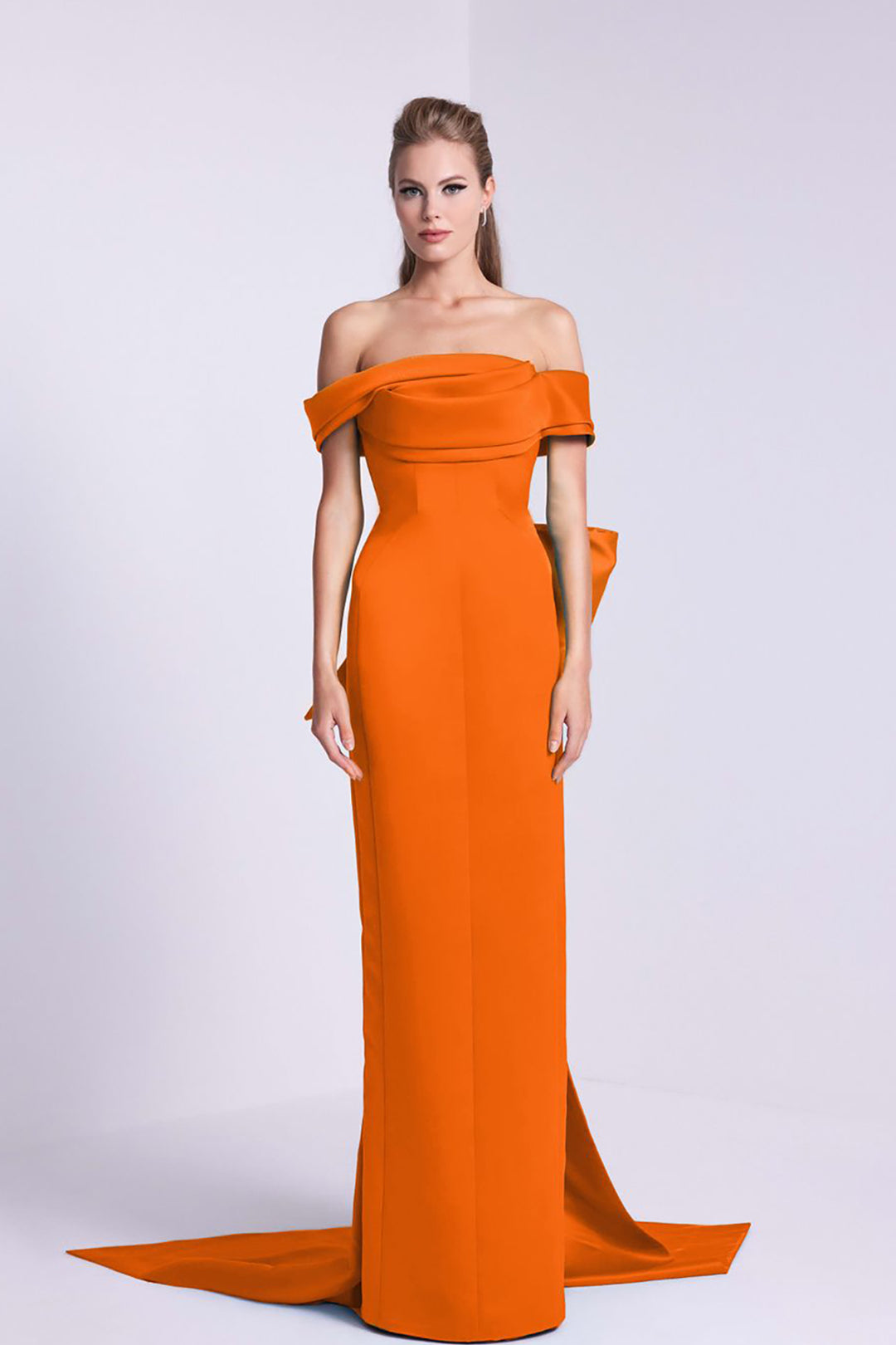 Satin Straps Bust Draped Dress