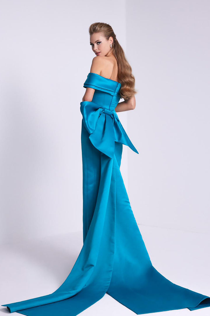 Satin Straps Bust Draped Dress