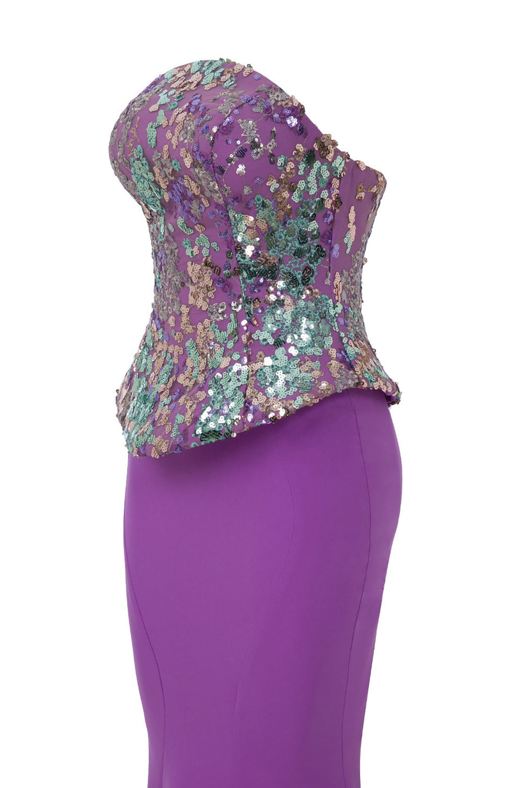 Payet And Crepe Dress Corset