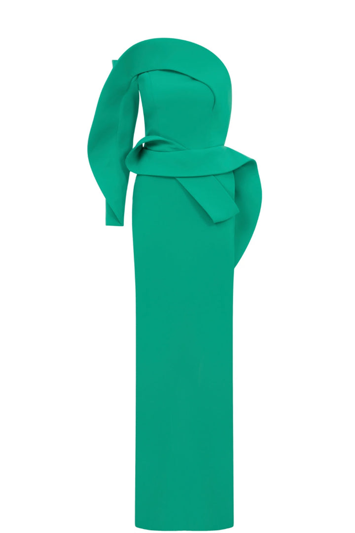 Strapless Dress Draped Bust