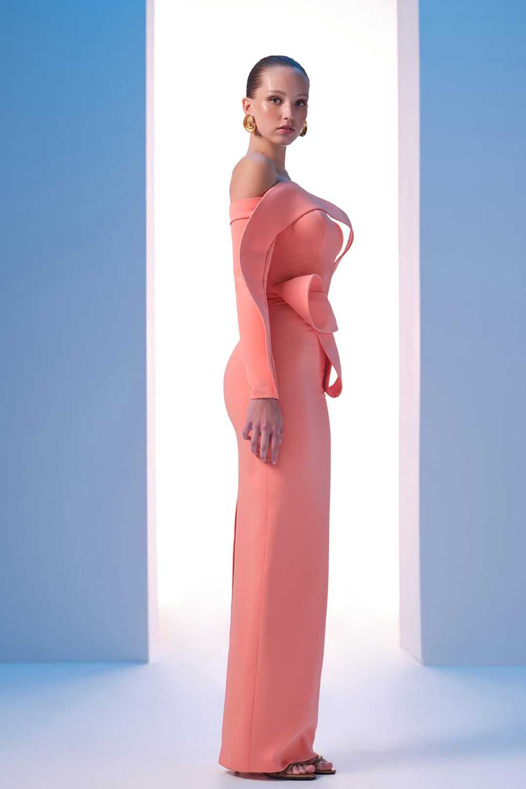 Strapless Dress Draped Bust