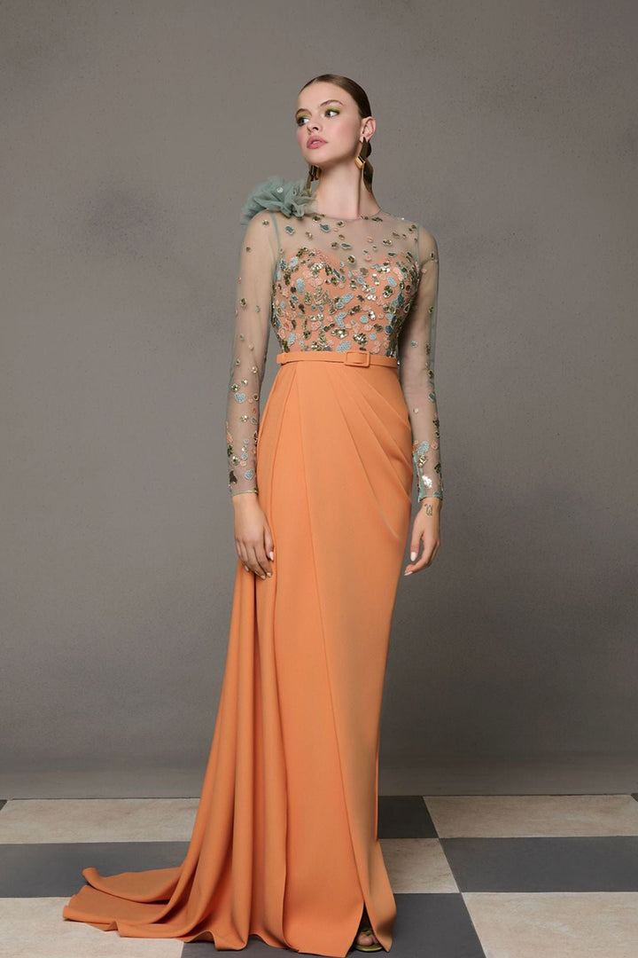 Mermaid Dress with Cape Train