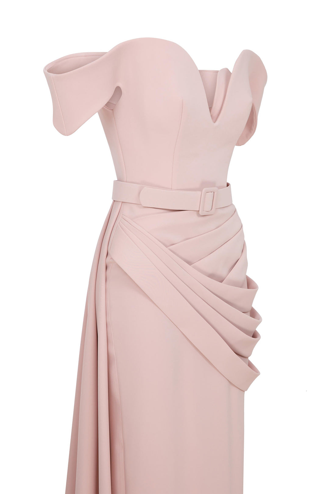 Mermaid Satin with Off-The-Shoulder Dress