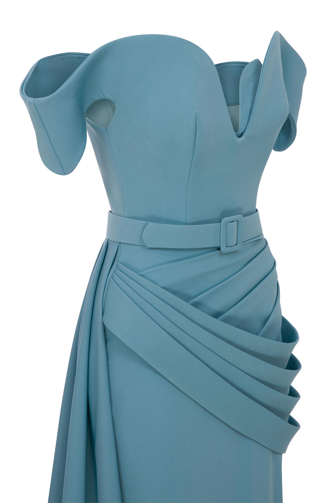 Mermaid Satin with Off-The-Shoulder Dress