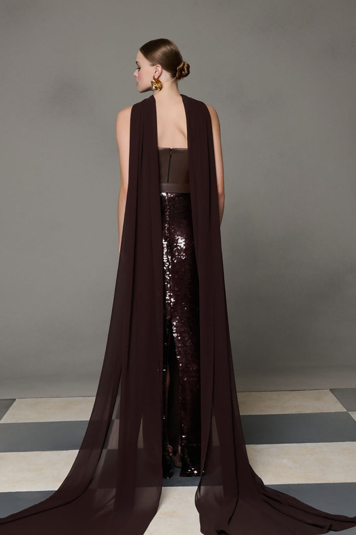 Column Dress Strapless Bodice