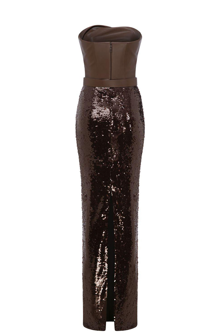 Column Dress Strapless Bodice