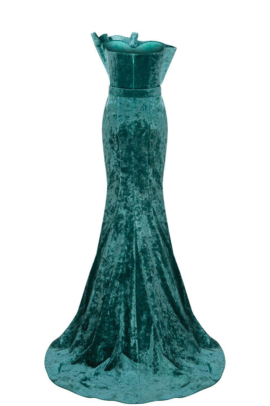 Velvet Off-The-Shoulder Mermaid Dress