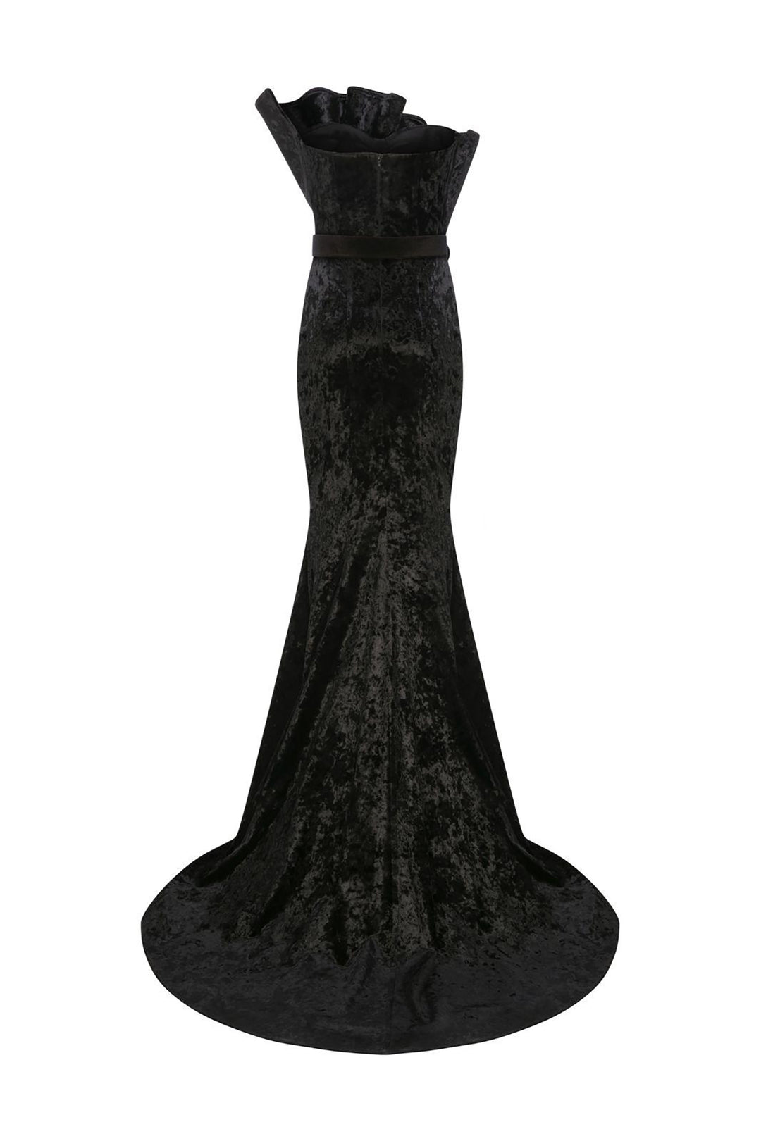 Velvet Off-The-Shoulder Mermaid Dress