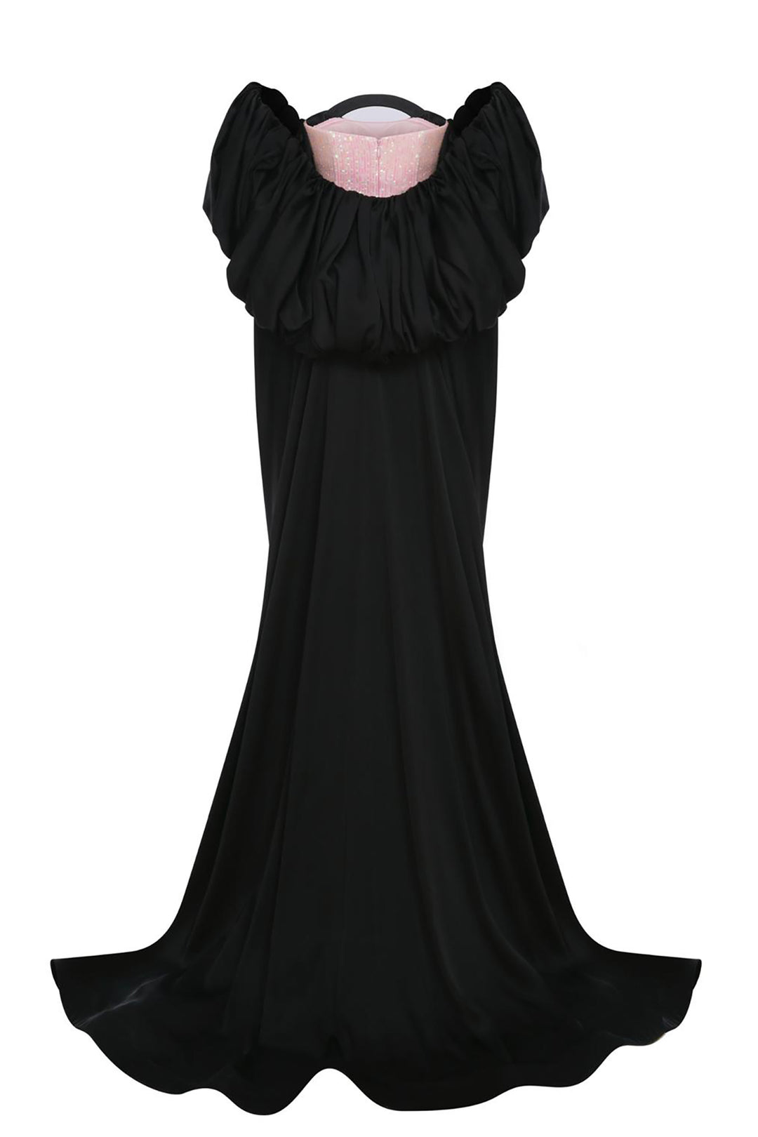 Sequined Puff-Sleeve Dress