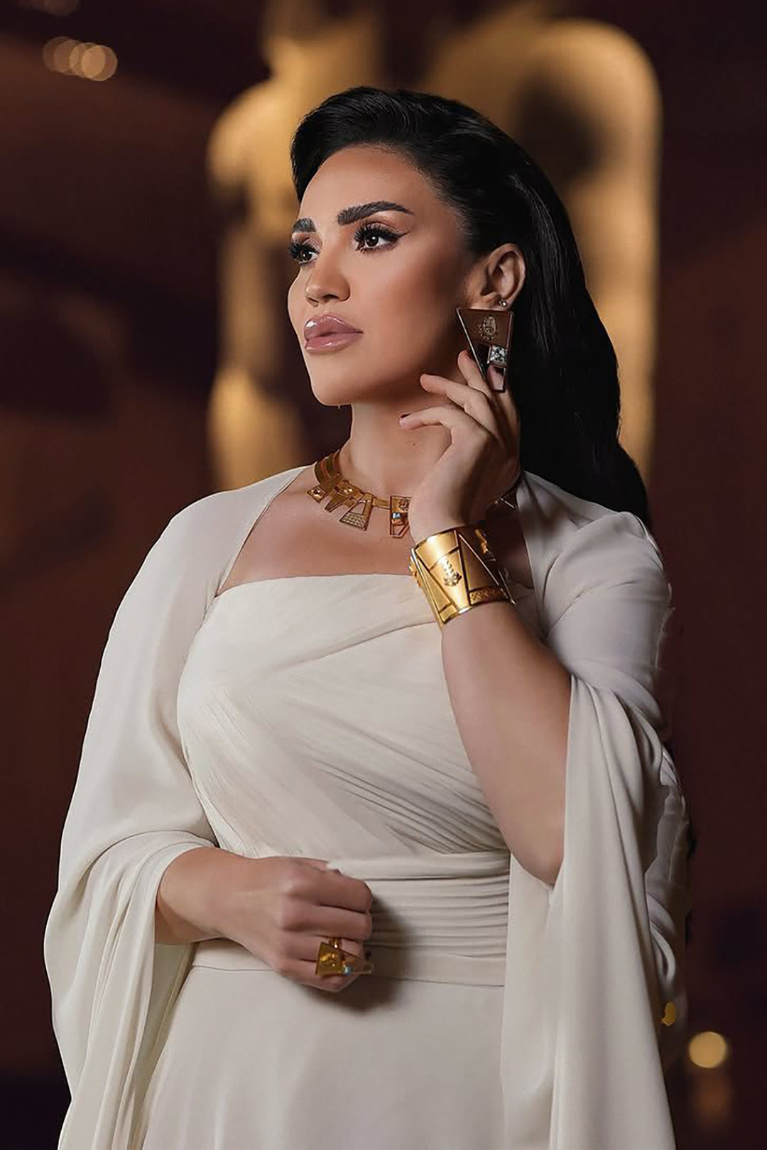 Mermaid with Off-The-Shoulder Dress