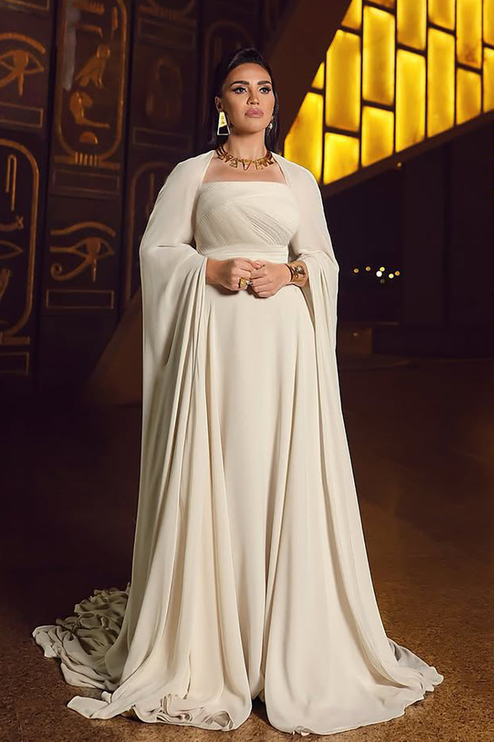 Mermaid with Off-The-Shoulder Dress