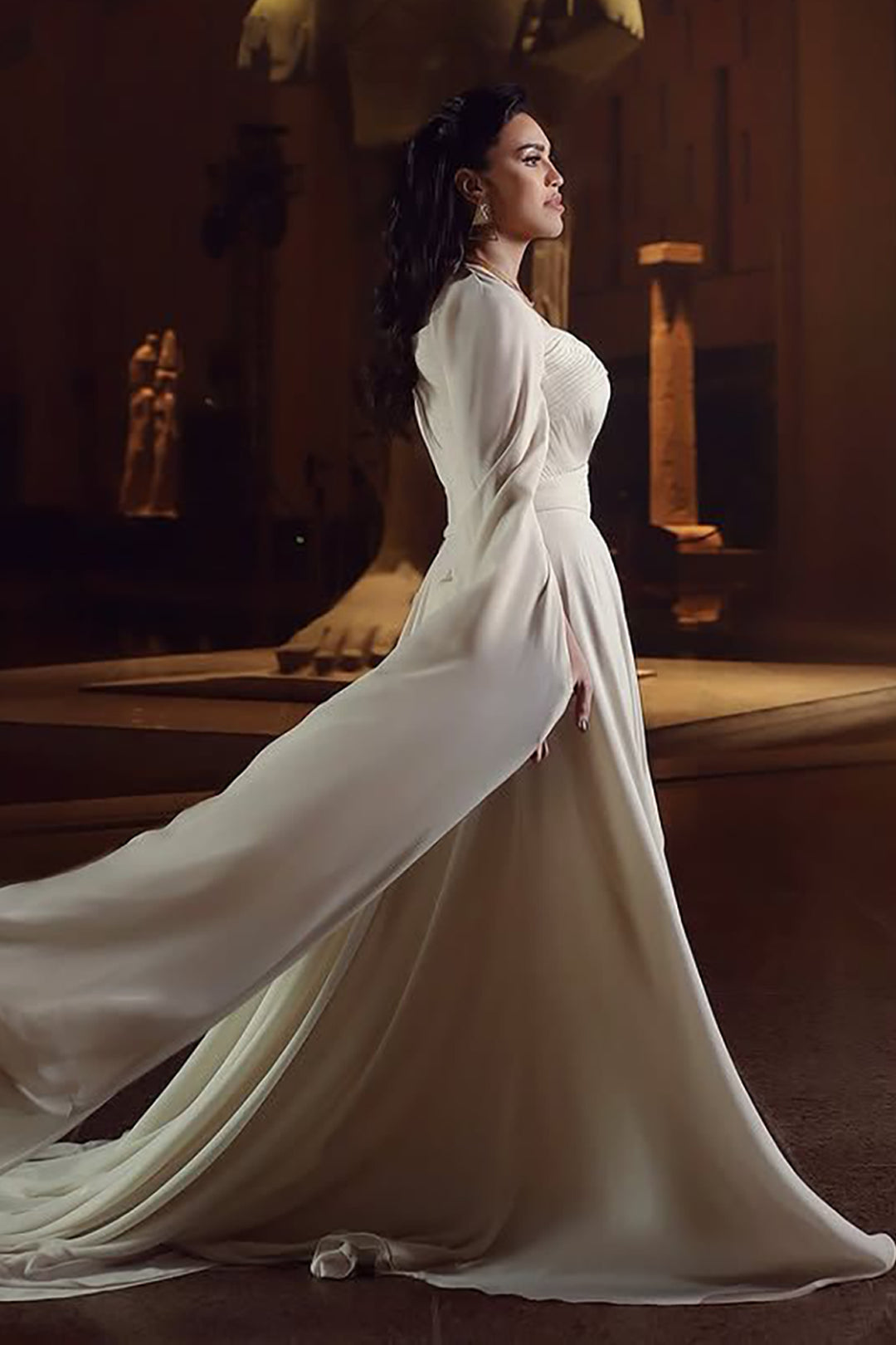 Mermaid with Off-The-Shoulder Dress