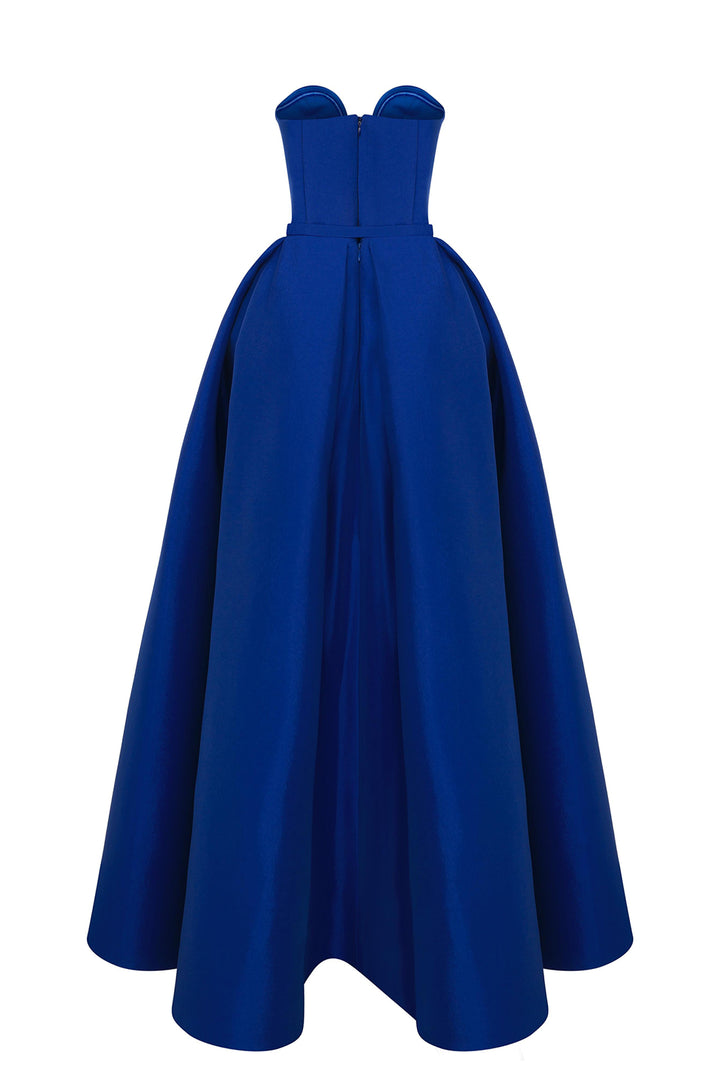 Satin A-Line Dress with Sweetheart Neckline