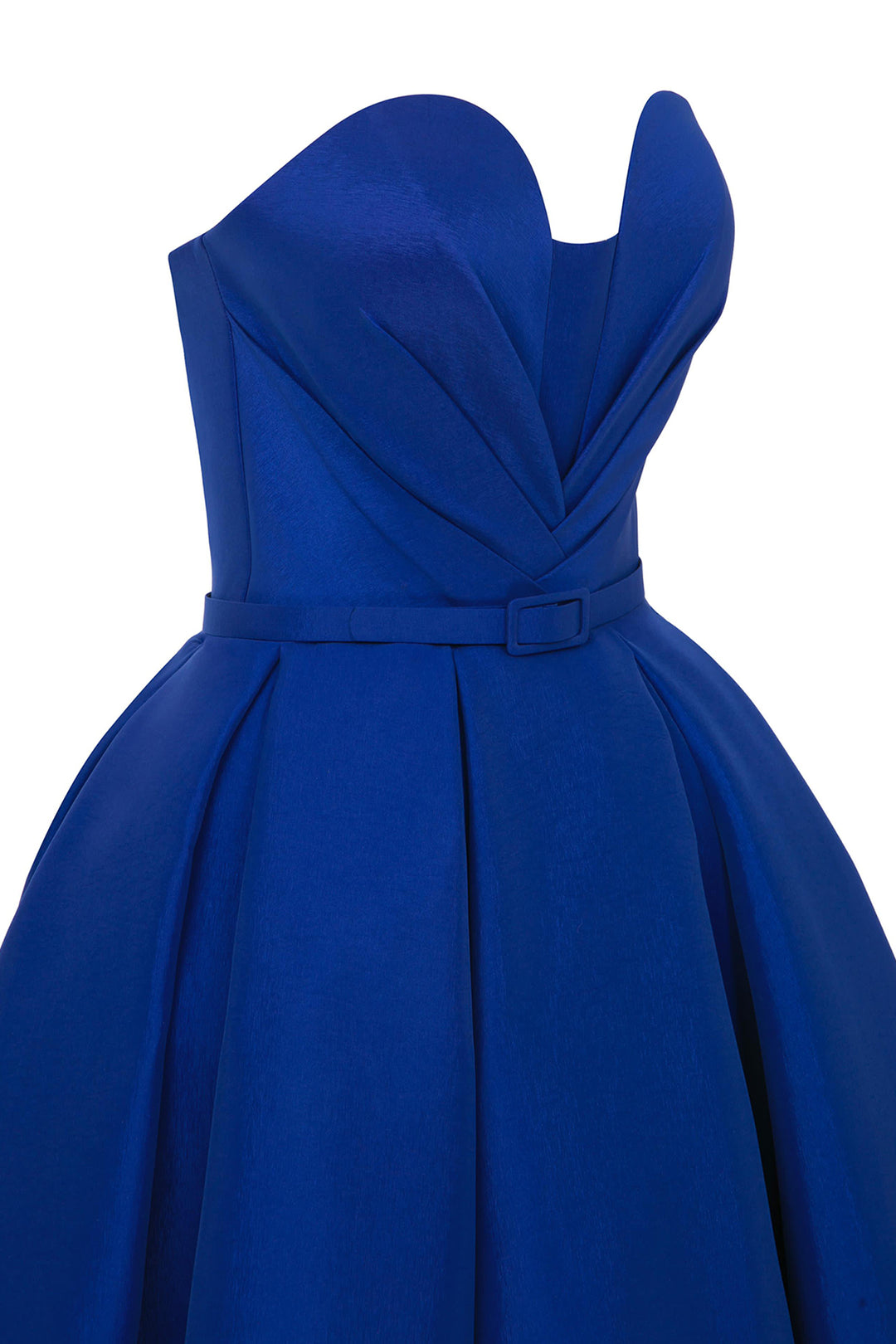 Satin A-Line Dress with Sweetheart Neckline