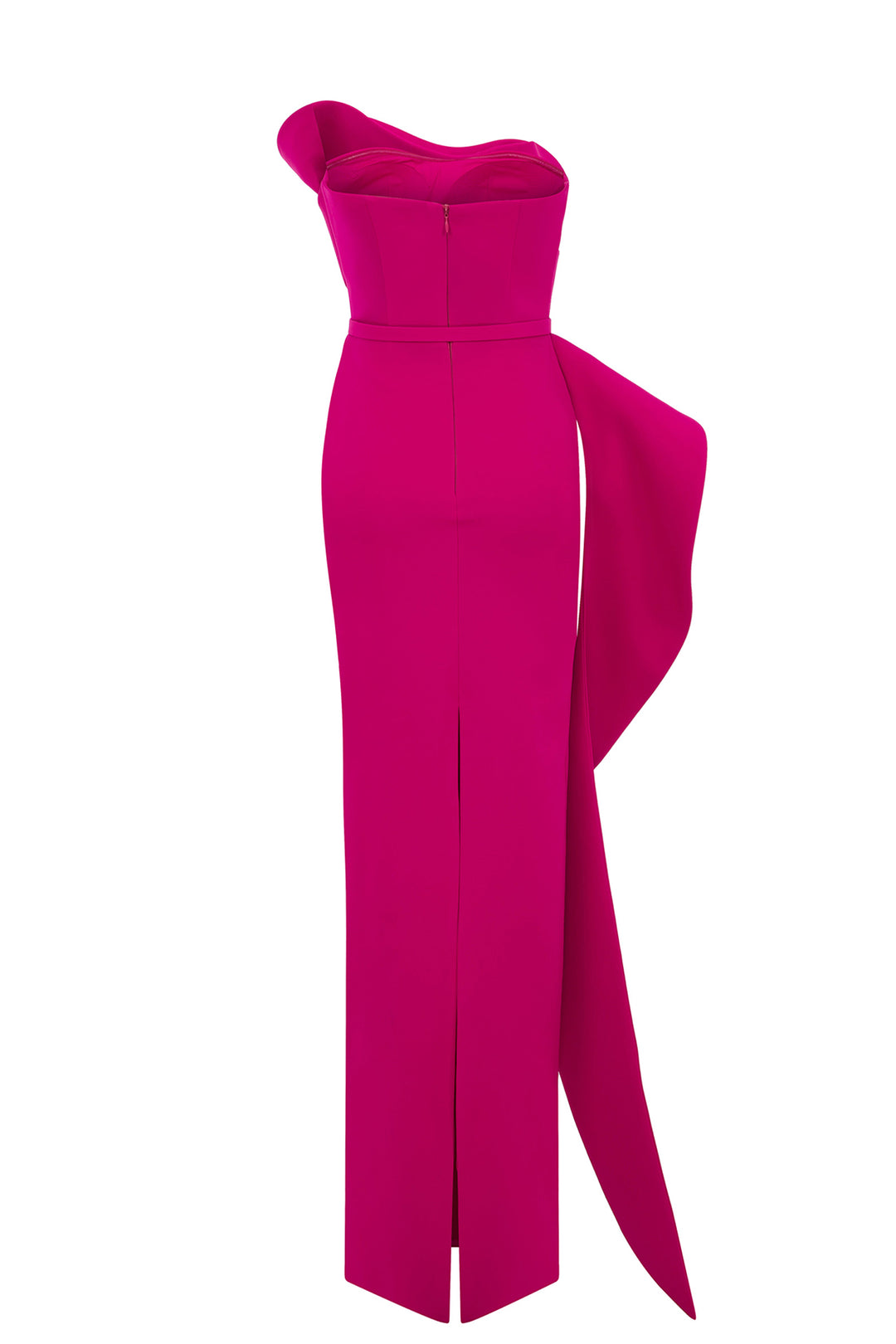 One-Shoulder with Cascading Drapes Dress