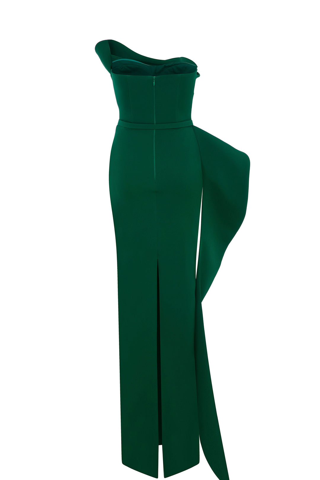 One-Shoulder with Cascading Drapes Dress